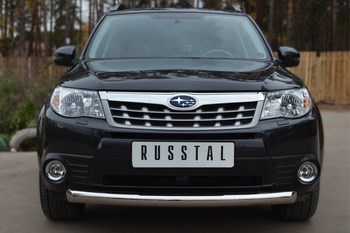 Передняя защита для Subaru Forester (2007-2013) - ОбвесКарРу VIN: SFRZ-001001. 