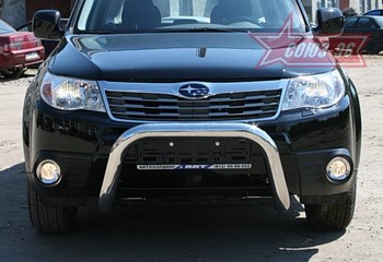 Передняя защита для Subaru Forester (2007-2013) - ОбвесКарРу VIN: SUFR.56.0687. 
