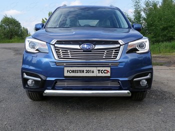 Передняя защита для Subaru Forester (2016-н.в.) - ОбвесКарРу VIN: SUBFOR16-24. 