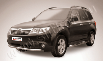 Передняя защита для Subaru Forester (2007-2013) - ОбвесКарРу VIN: SF012. 