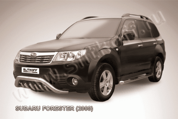 Передняя защита для Subaru Forester (2007-2013) - ОбвесКарРу VIN: SF003. 