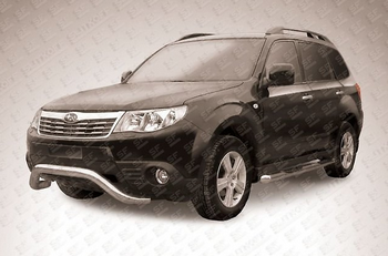 Передняя защита для Subaru Forester (2007-2013) - ОбвесКарРу VIN: SF004. 