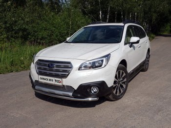 Передняя защита для Subaru Outback (2015-) - ОбвесКарРу VIN: SUBOUT15-01. 