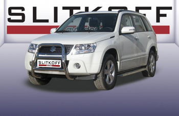 Передняя защита для Suzuki Grand Vitara (2008-2012) - ОбвесКарРу VIN: SGV08004. 