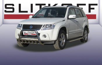 Передняя защита для Suzuki Grand Vitara (2008-2012) - ОбвесКарРу VIN: SGV08005. 