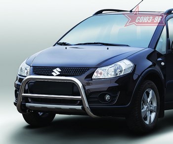 Передняя защита для Suzuki SX4 (2013-2015) - ОбвесКарРу VIN: SZSX.56.1878. 