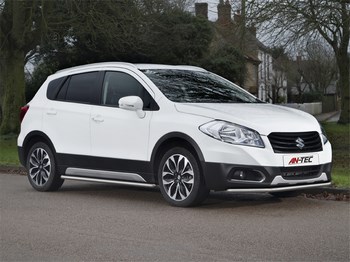 Передняя защита для Suzuki SX4 (2013-2015) - ОбвесКарРу VIN: Antek-SZSX.48.0365. 
