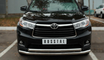 Передняя защита для Toyota Highlander (2013-2015)