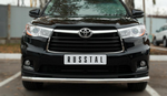 Передняя защита для Toyota Highlander (2013-2015)