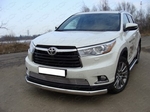 Передняя защита для Toyota Highlander (2013-2015)