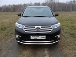 Передняя защита для Toyota Highlander (2010-2013)