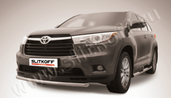 Передняя защита для Toyota Highlander (2013-2015) - ОбвесКарРу VIN: THI14-005. 