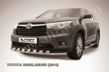 Передняя защита для Toyota Highlander (2013-2015) - ОбвесКарРу VIN: THI14-007. 