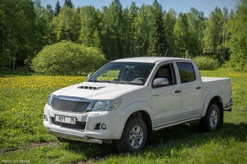 Передняя защита для Toyota Hilux (2011-2015) - ОбвесКарРу VIN: HIL-12.02. 