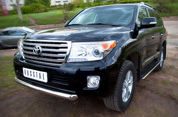 Передняя защита для Toyota Land Cruiser 200 (2012-2015) - ОбвесКарРу VIN: TLCZ-000510. 