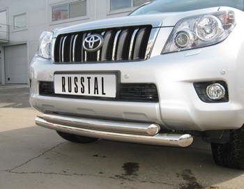 Передняя защита для Toyota Land Cruiser Prado 150 (2009-2013) - ОбвесКарРу VIN: PNZ-000470. 