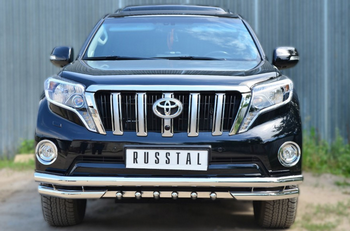 Передняя защита для Toyota Land Cruiser Prado 150 (2013-2017) - ОбвесКарРу VIN: LCPZ-001712. 