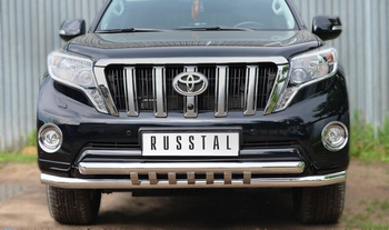 Передняя защита для Toyota Land Cruiser Prado 150 (2013-2017) - ОбвесКарРу VIN: LCPZ-001713. 