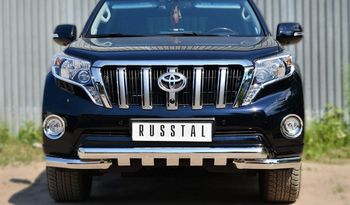 Передняя защита для Toyota Land Cruiser Prado 150 (2013-2017) - ОбвесКарРу VIN: LCPZ-001716. 
