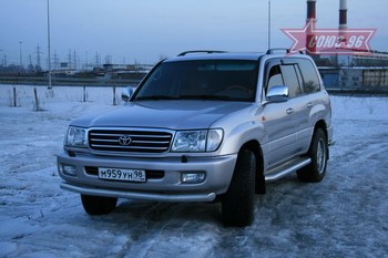 Передняя защита для Toyota Land Cruiser 100 (1998-2007) - ОбвесКарРу VIN: TC10.48.0392. 