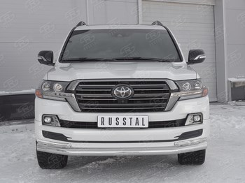 Передняя защита для Toyota Land Cruiser 200 Excalibur - ОбвесКарРу VIN: TLCZ-002905. 