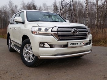 Передняя защита для Toyota Land Cruiser 200 - ОбвесКарРу VIN: TOYLC20015-05. 
