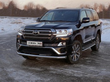 Передняя защита для Toyota Land Cruiser 200 Executive - ОбвесКарРу VIN: TOYLC200EX16-10. 