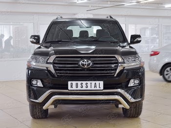 Передняя защита для Toyota Land Cruiser 200 Executive - ОбвесКарРу VIN: TLCZ-002552. 