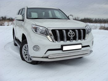 Передняя защита для Toyota Land Cruiser Prado 150 (2013-2017) - ОбвесКарРу VIN: TOYLC15013-01. 