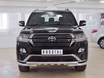 Передняя защита для Toyota Land Cruiser 200 Executive - ОбвесКарРу VIN: TLCZ-002554. 
