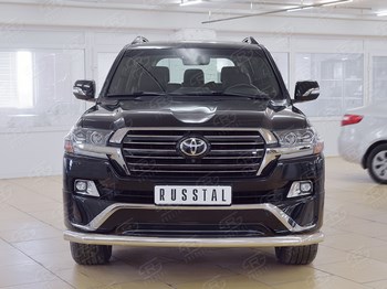 Передняя защита для Toyota Land Cruiser 200 Executive - ОбвесКарРу VIN: TLCZ-002556. 