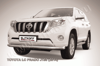 Передняя защита для Toyota Land Cruiser Prado 150 (2013-2017) - ОбвесКарРу VIN: TOP14-003. 
