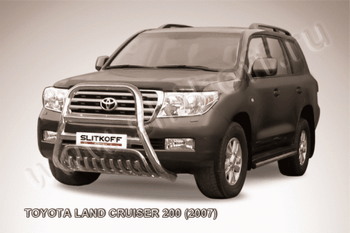 Передняя защита для Toyota Land Cruiser 200 (2007-2012) - ОбвесКарРу VIN: TLC2-001. 