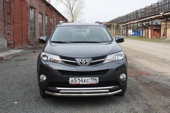 Передняя защита для Toyota RAV4 (2013-2015) - ОбвесКарРу VIN: RAV-13.13. 