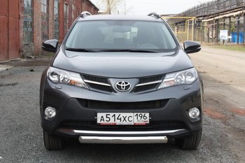 Передняя защита для Toyota RAV4 (2013-2015) - ОбвесКарРу VIN: RAV-13.11. 