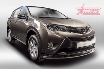 Передняя защита для Toyota RAV4 (2013-2015) - ОбвесКарРу VIN: TRAV.48.1695. 