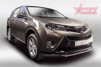 Передняя защита для Toyota RAV4 (2013-2015) - ОбвесКарРу VIN: TRAV.48.1696. 