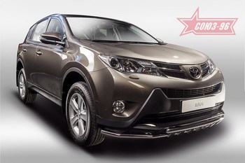 Передняя защита для Toyota RAV4 (2013-2015) - ОбвесКарРу VIN: TRAV.45.1699. 