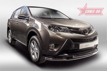 Передняя защита для Toyota RAV4 (2013-2015) - ОбвесКарРу VIN: TRAV.48.1697. 