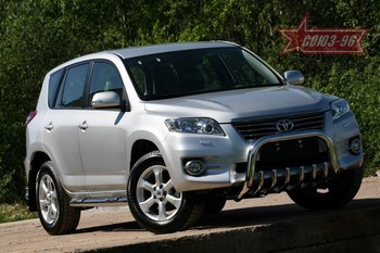 Передняя защита для Toyota RAV4 (2010-2013) - ОбвесКарРу VIN: TRAV.57.1074. 