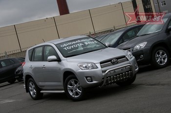 Передняя защита для Toyota RAV4 (2010-2013) - ОбвесКарРу VIN: TRAV.57.0865. 