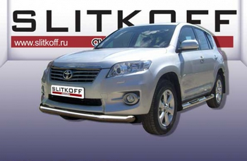 Передняя защита для Toyota RAV4 (2010-2013) - ОбвесКарРу VIN: TR410-004. 