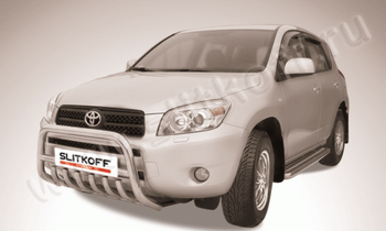 Передняя защита для Toyota RAV4 (2005-2010) - ОбвесКарРу VIN: TR4003. 