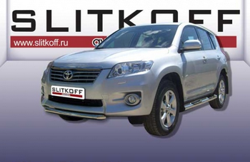 Передняя защита для Toyota RAV4 (2010-2013) - ОбвесКарРу VIN: TR410-008. 