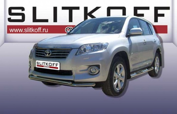 Передняя защита для Toyota RAV4 (2010-2013) - ОбвесКарРу VIN: TR410-006. 