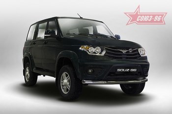 Передняя защита для UAZ Patriot (2014-2016) - ОбвесКарРу VIN: UAZP.48.5245. 