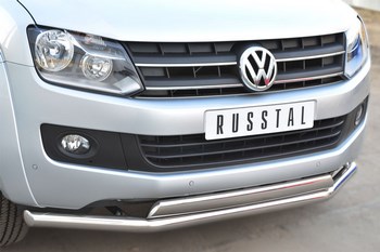 Передняя защита для Volkswagen Amarok (2010-2016) - ОбвесКарРу VIN: VAKZ-001562. 