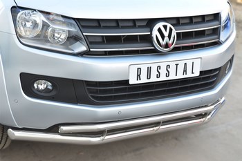 Передняя защита для Volkswagen Amarok (2010-2016) - ОбвесКарРу VIN: VAKZ-001560. 