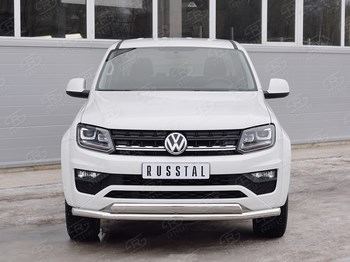 Передняя защита для Volkswagen Amarok (2016-н.в.) - ОбвесКарРу VIN: VAMZ-002537. 