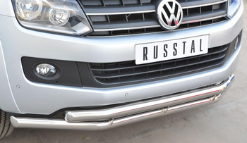 Передняя защита для Volkswagen Amarok (2010-2016) - ОбвесКарРу VIN: VAKZ-001561. 